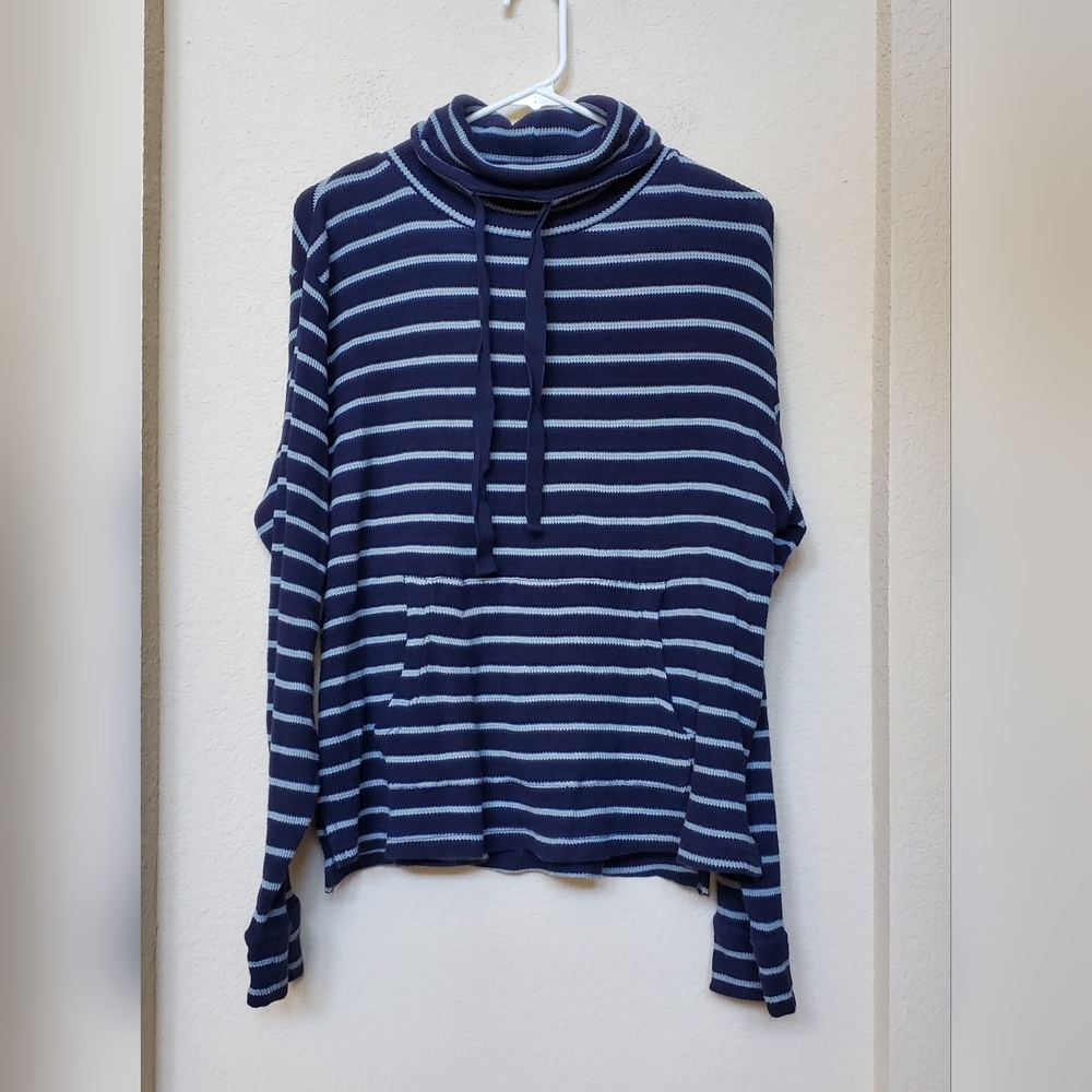 Pact 100% Orangic Cotton Waffle Knit Cowl Neck Pullover. Size Large - Picture 1 of 7